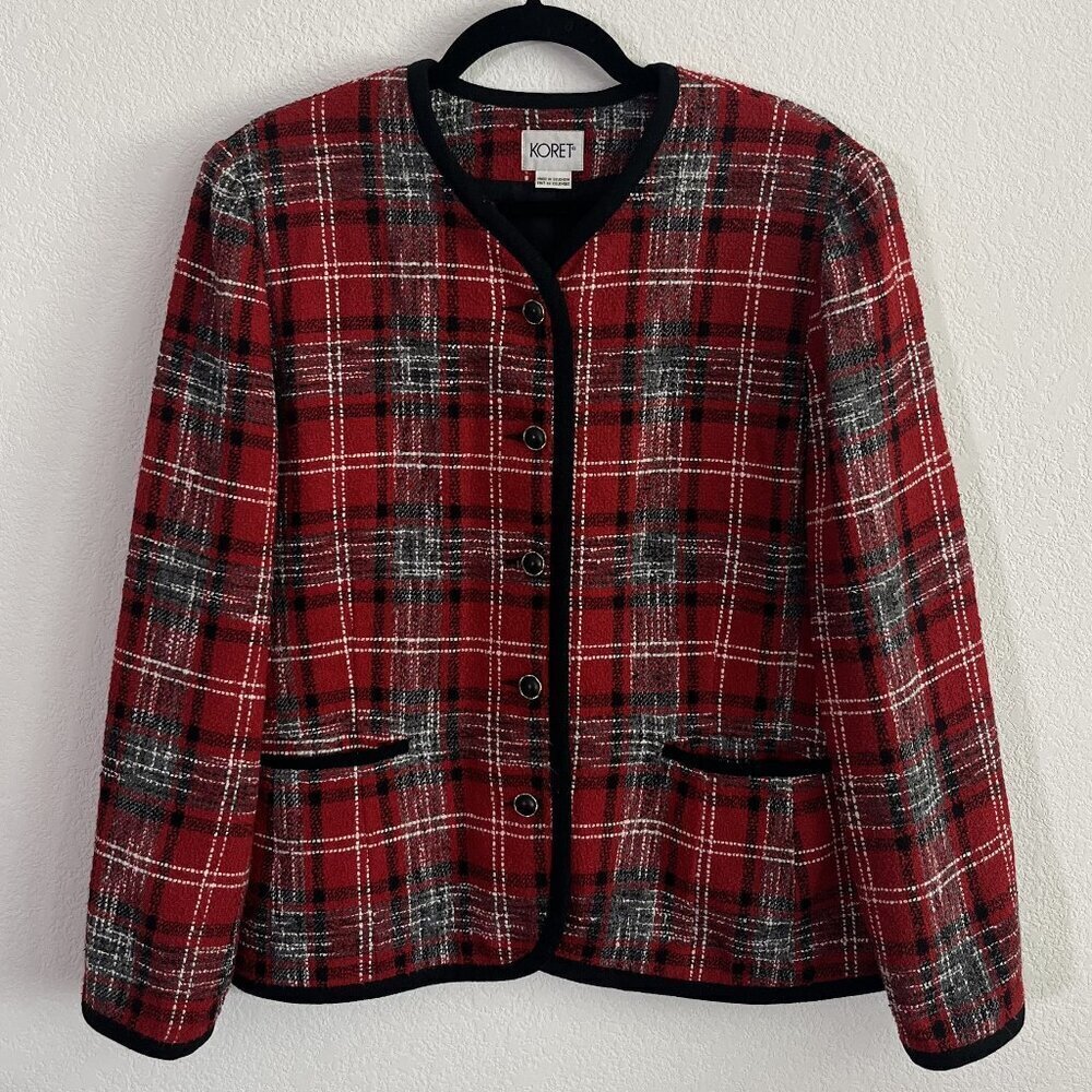 Vintage Koret Plaid Blazer